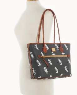 Dooney & Bourke Game Day Ready|Printed Fabric<MLB Tote White Sox