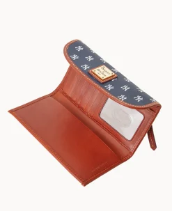 Dooney & Bourke Grab and Go|Clutches<MLB Continental Clutch YANKEES