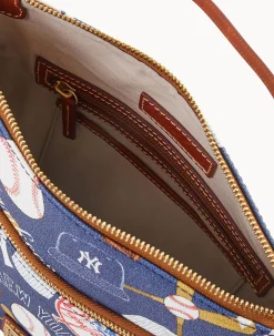 Dooney & Bourke Game Day Ready|Printed Fabric<MLB Crossbody Yankees