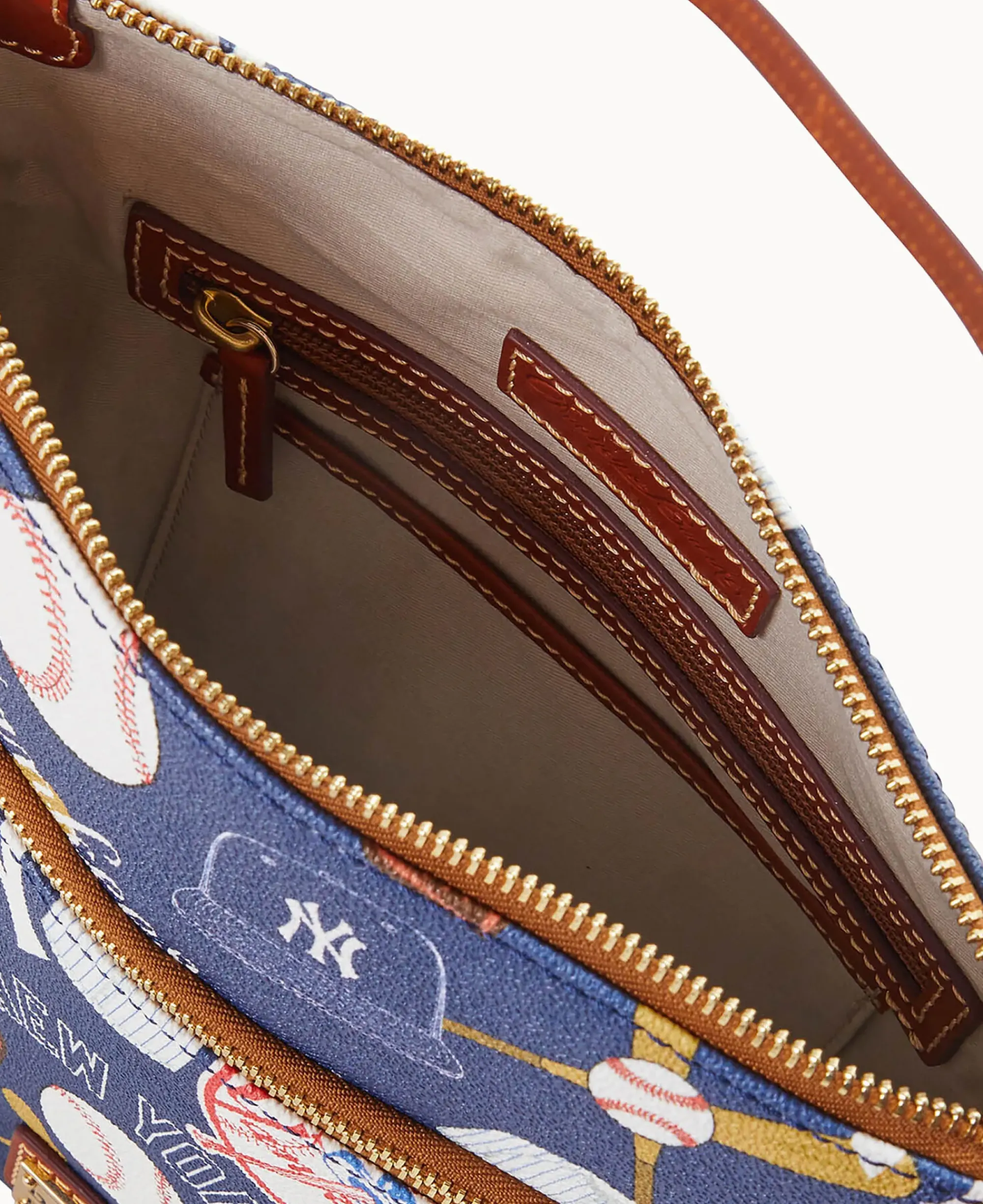 Dooney & Bourke Game Day Ready|Printed Fabric<MLB Crossbody Yankees