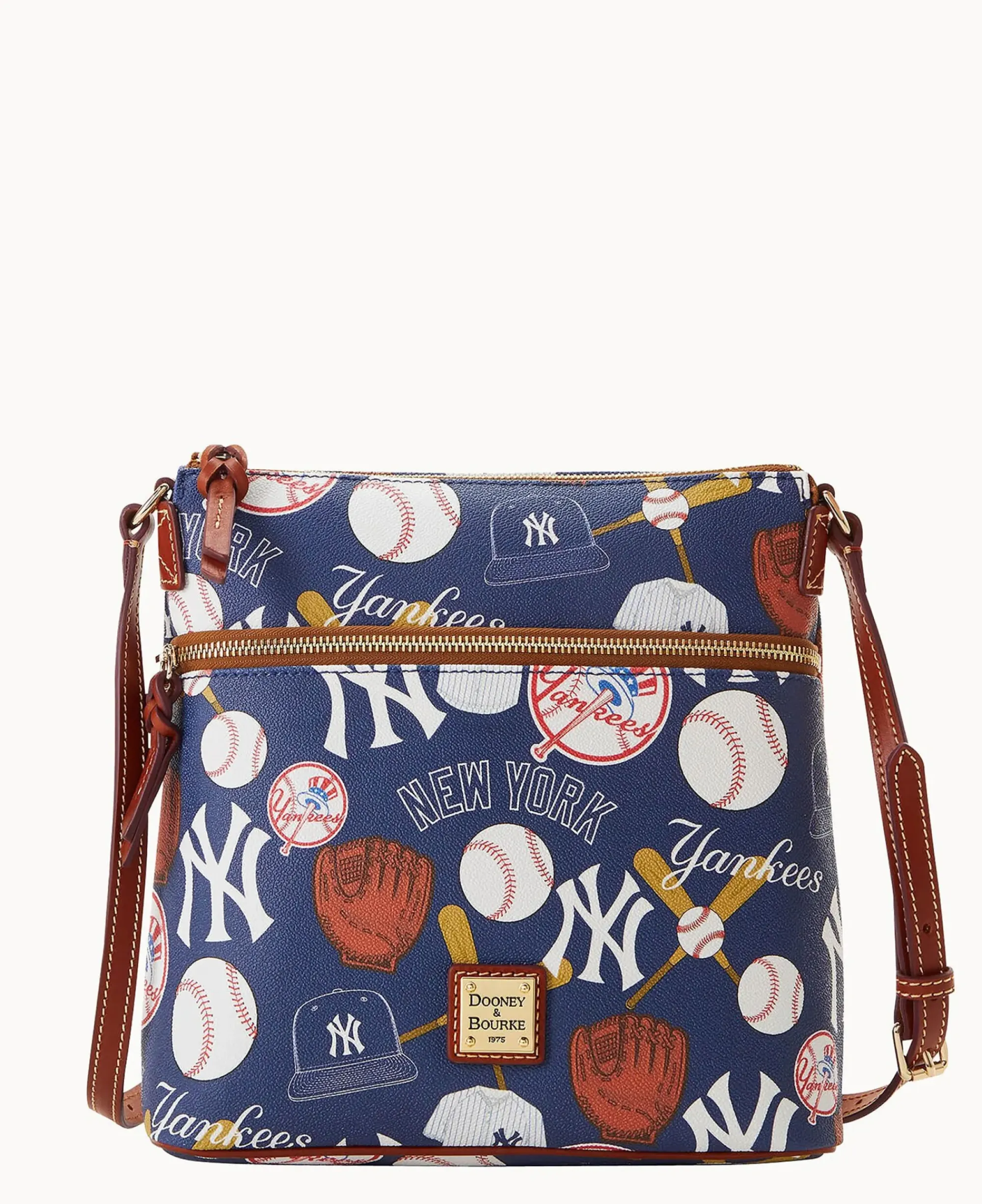 Dooney & Bourke Game Day Ready|Printed Fabric<MLB Crossbody Yankees