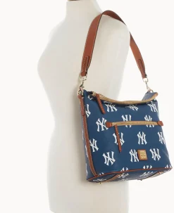 Dooney & Bourke Game Day Ready|Printed Fabric<MLB Large Sac Yankees