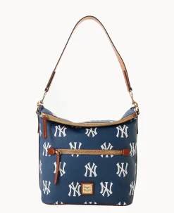 Dooney & Bourke Game Day Ready|Printed Fabric<MLB Large Sac Yankees