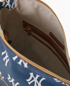 Dooney & Bourke Game Day Ready|Printed Fabric<MLB Large Sac Yankees