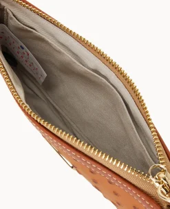 Dooney & Bourke Grab and Go|Wristlets<MLB Large Slim Wristlet Yankees