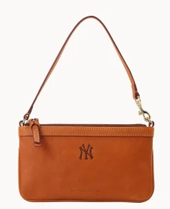Dooney & Bourke Grab and Go|Wristlets<MLB Large Slim Wristlet Yankees