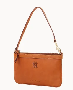 Dooney & Bourke Grab and Go|Wristlets<MLB Large Slim Wristlet Yankees