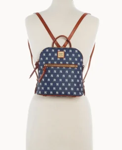 Dooney & Bourke Game Day Ready|Printed Fabric<MLB Small Backpack Yankees