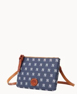 Dooney & Bourke Game Day Ready|Printed Fabric<MLB Top Zip Crossbody Yankees