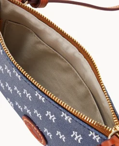 Dooney & Bourke Game Day Ready|Printed Fabric<MLB Top Zip Crossbody Yankees
