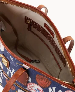 Dooney & Bourke Game Day Ready|Printed Fabric<MLB Tote Yankees