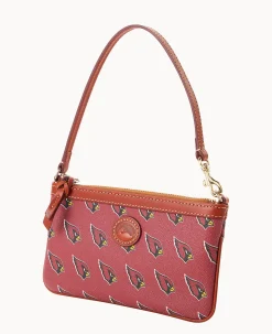 Dooney & Bourke Grab and Go|Wristlets<NFL AZ Large Slim Wristlet Cardinals