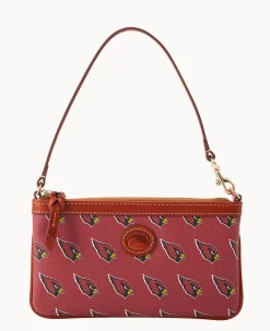 Dooney & Bourke Grab and Go|Wristlets<NFL AZ Large Slim Wristlet Cardinals