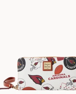 Dooney & Bourke Grab and Go|Wristlets<NFL AZ Large Zip Around Wristlet CARDINALS
