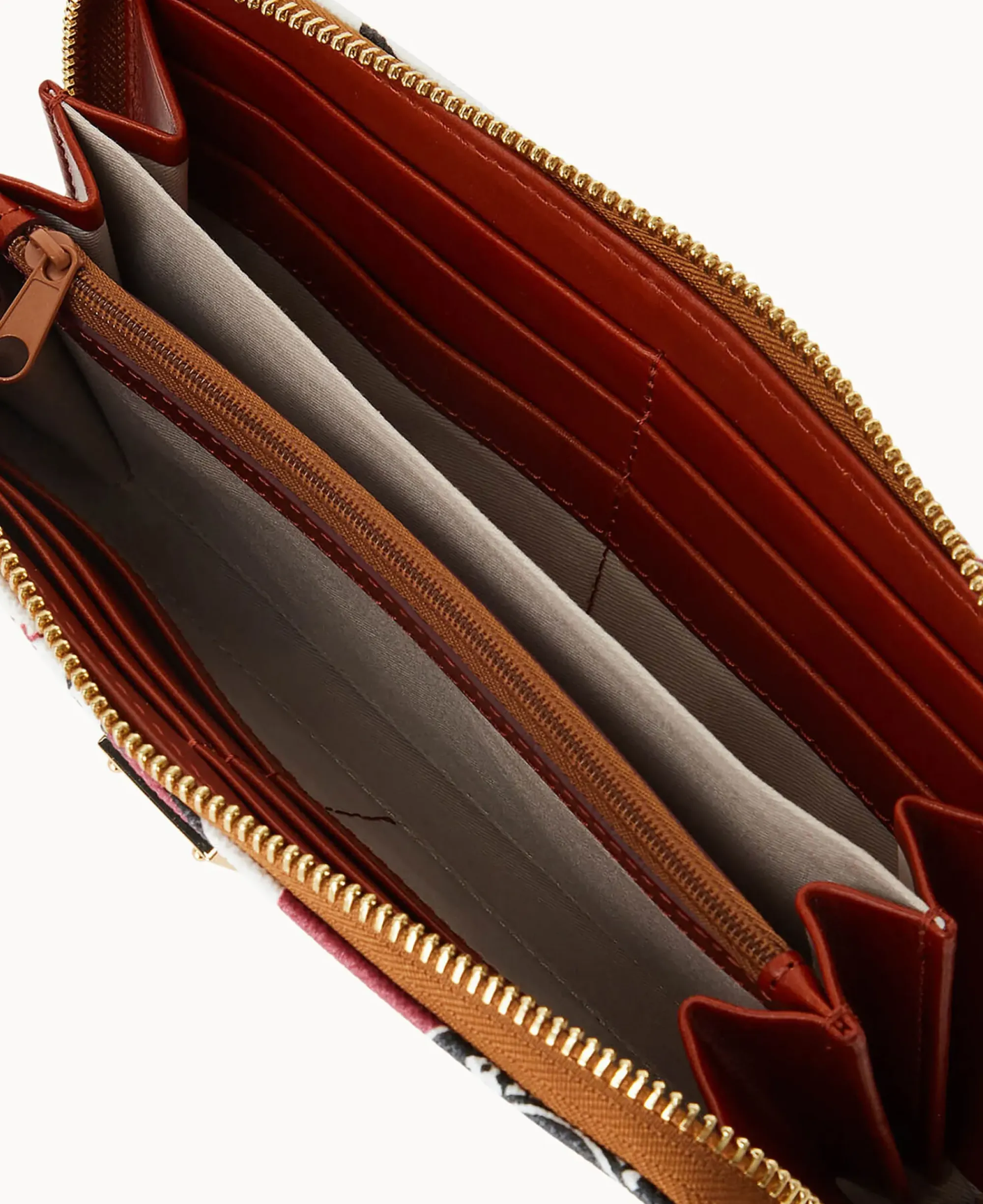 Dooney & Bourke Grab and Go|Wristlets<NFL AZ Large Zip Around Wristlet CARDINALS