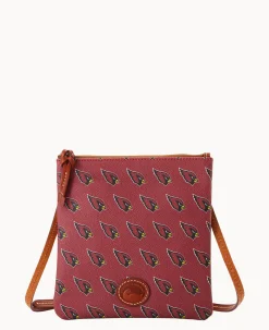 Dooney & Bourke Game Day Ready|Printed Fabric<NFL AZ North South Top Zip Crossbody Cardinals