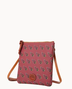 Dooney & Bourke Game Day Ready|Printed Fabric<NFL AZ North South Top Zip Crossbody Cardinals
