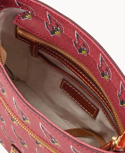 Dooney & Bourke Game Day Ready|Printed Fabric<NFL AZ Small Zip Crossbody CARDINALS