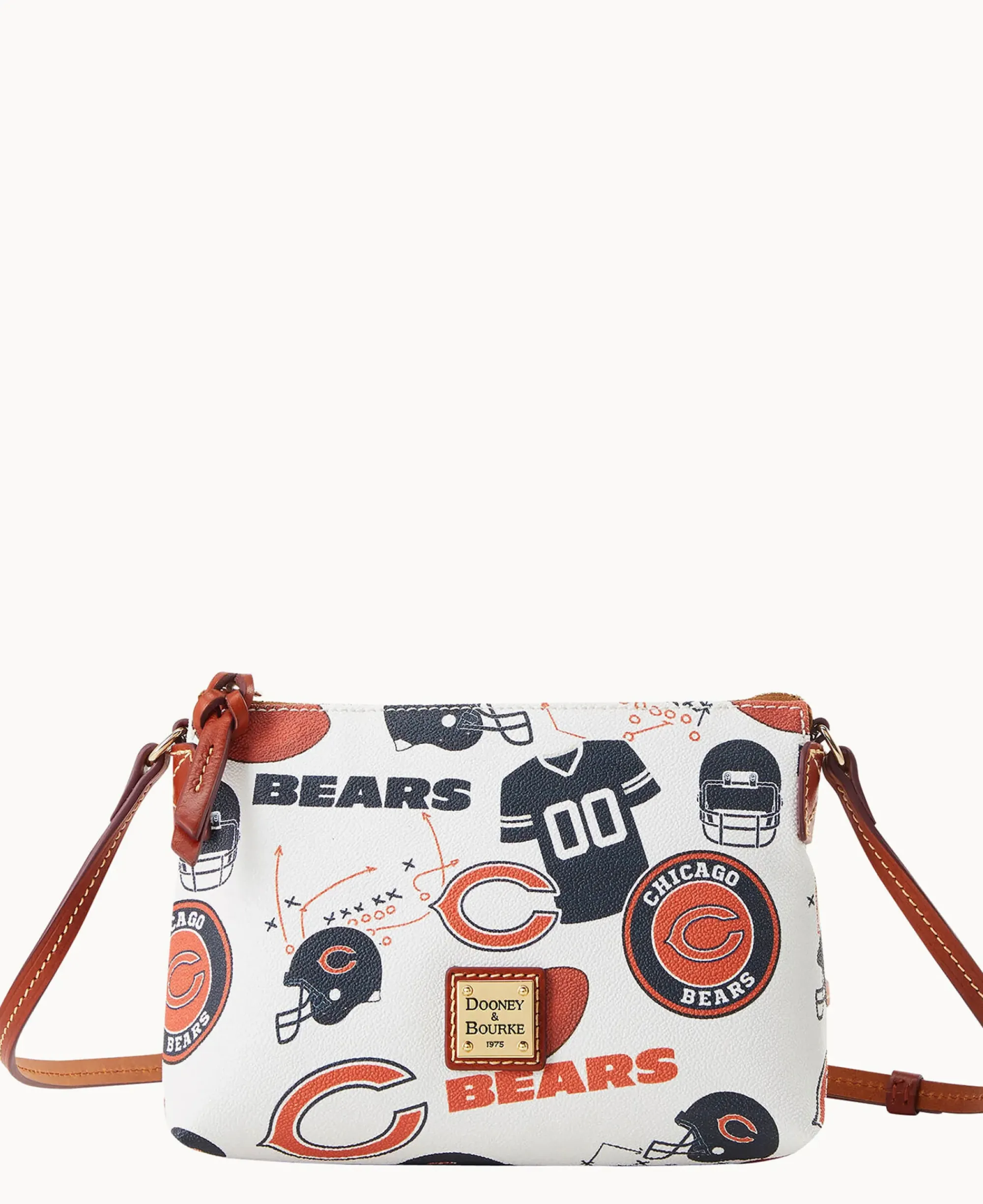 Dooney & Bourke Game Day Ready|Printed Fabric<NFL Crossbody Pouchette BEARS