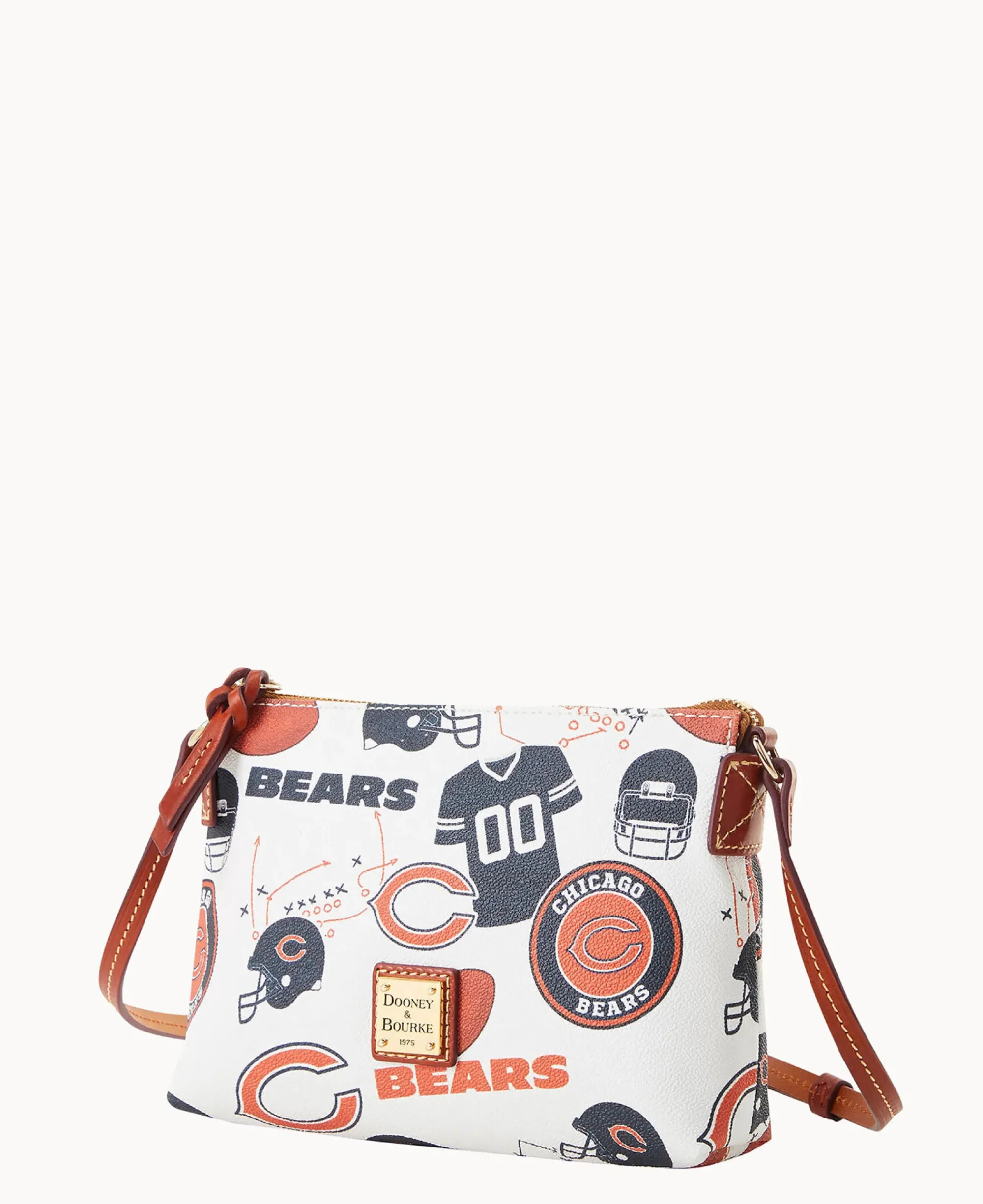 Dooney & Bourke Game Day Ready|Printed Fabric<NFL Crossbody Pouchette BEARS