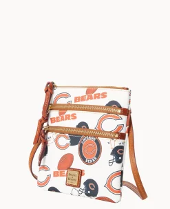 Dooney & Bourke Game Day Ready|Printed Fabric<NFL N S Triple Zip Crossbody BEARS