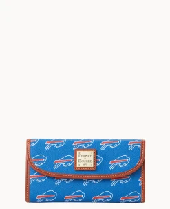Dooney & Bourke Grab and Go|Clutches<NFL Continental Clutch BILLS