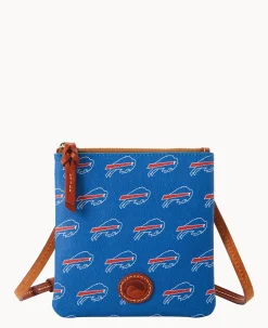Dooney & Bourke Game Day Ready|Printed Fabric<NFL Small North South Top Zip Crossbody Bills