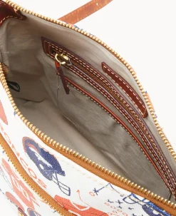 Dooney & Bourke Game Day Ready|Printed Fabric<NFL Crossbody BRONCOS