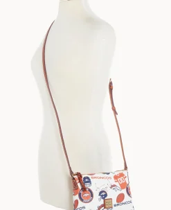 Dooney & Bourke Game Day Ready|Printed Fabric<NFL Crossbody Pouchette BRONCOS