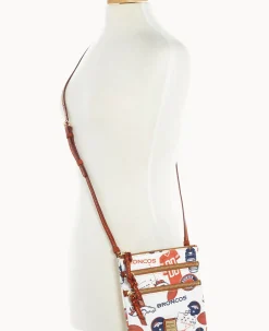 Dooney & Bourke Game Day Ready|Printed Fabric<NFL N S Triple Zip Crossbody BRONCOS