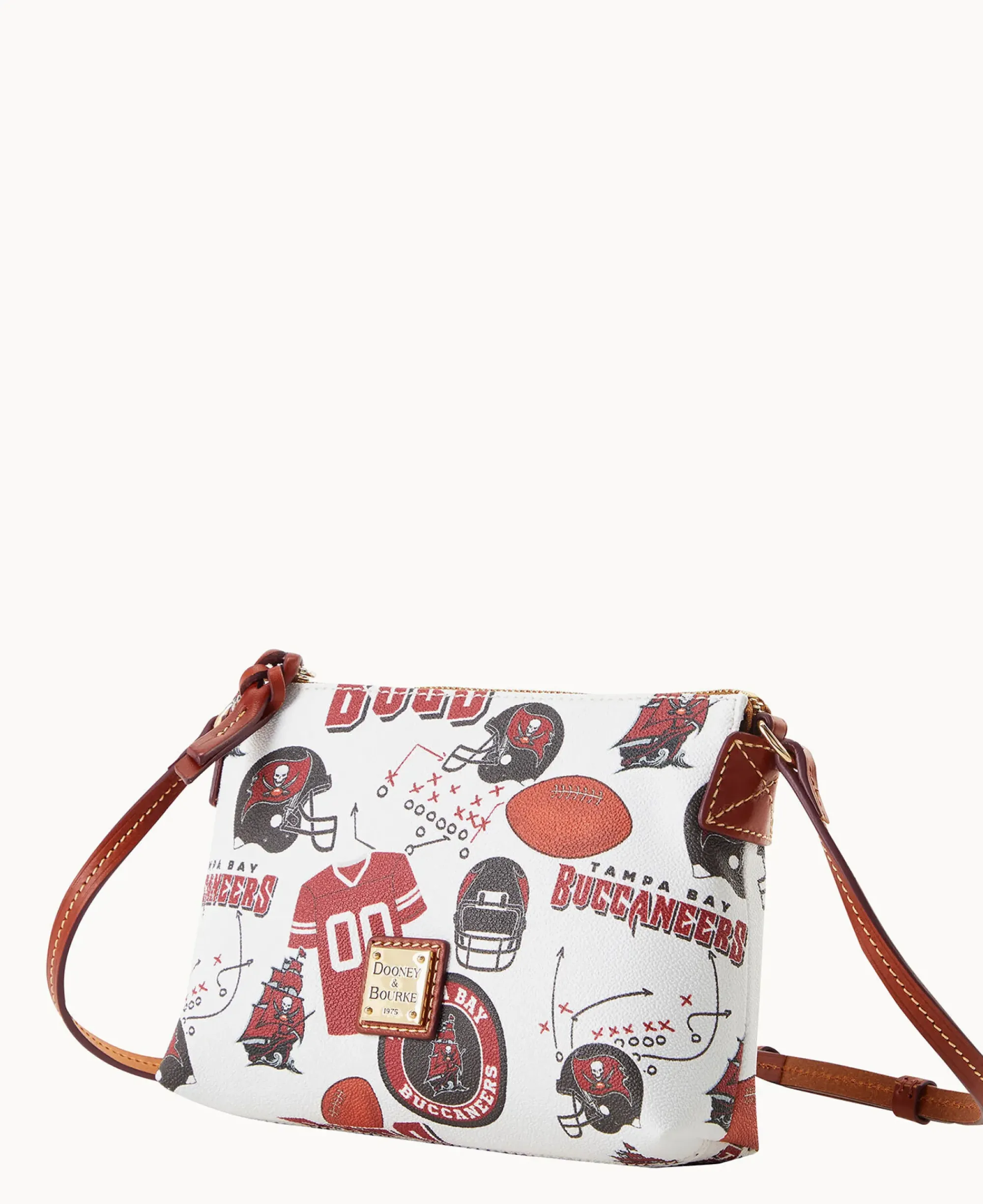 Dooney & Bourke Game Day Ready|Printed Fabric<NFL Crossbody Pouchette BUCCANEERS