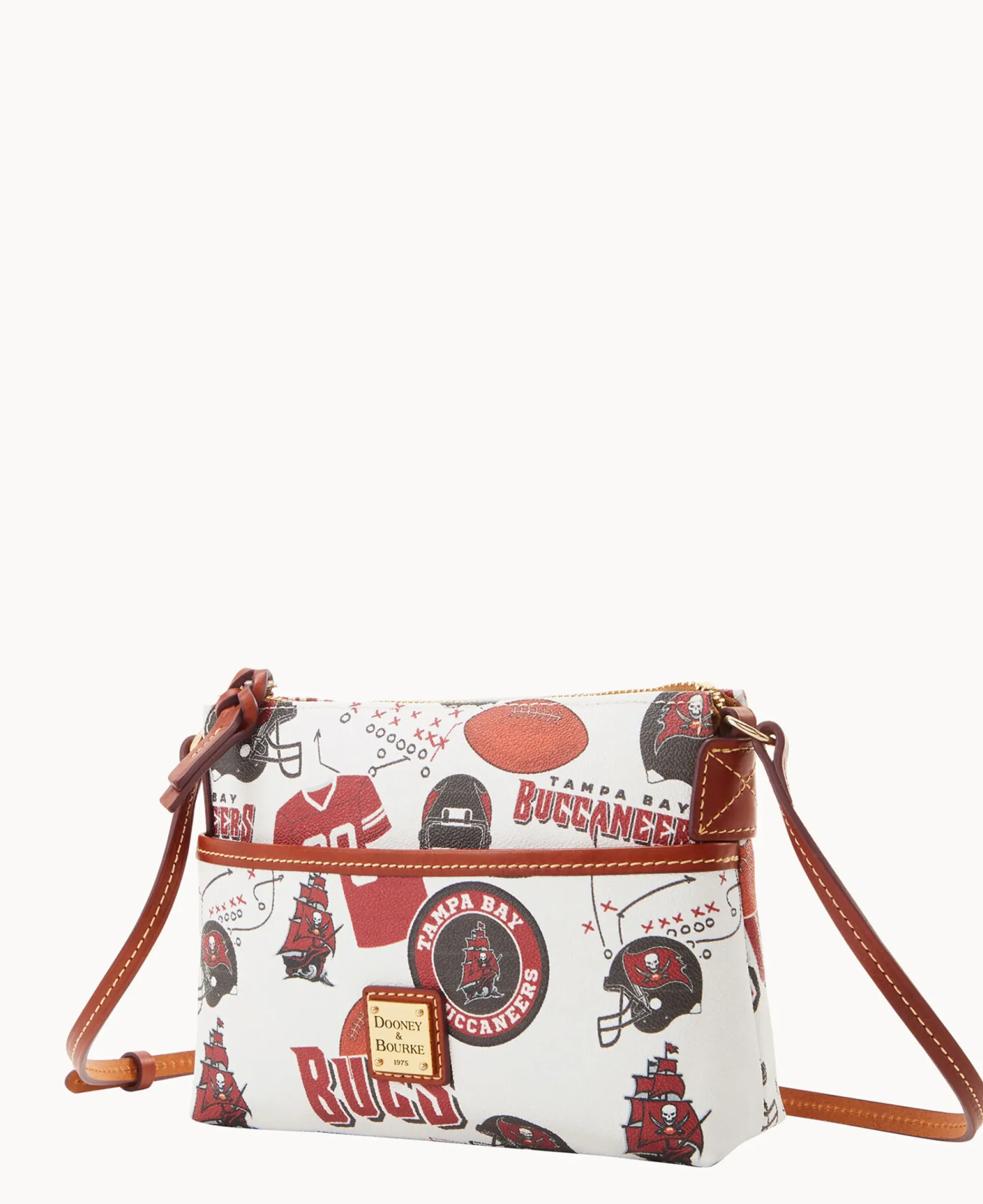 Dooney & Bourke Game Day Ready|Printed Fabric<NFL Ginger Crossbody BUCCANEERS