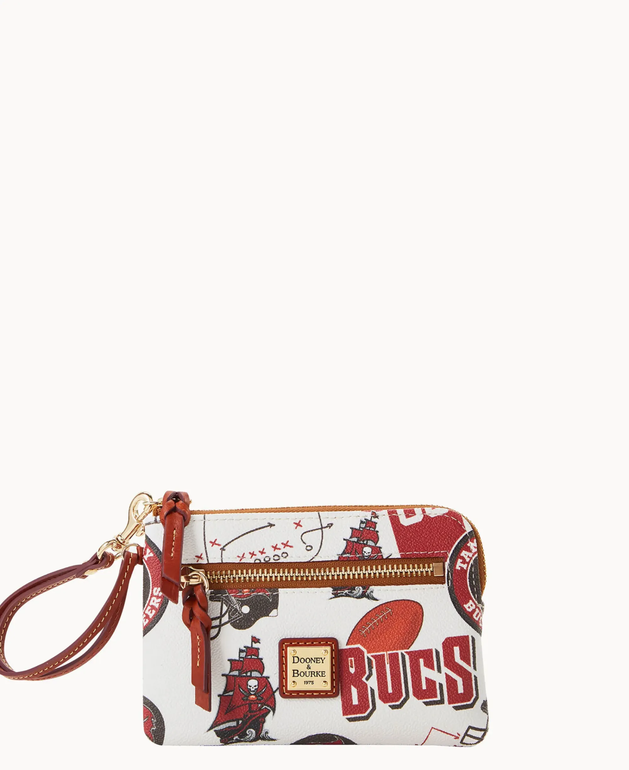 Dooney & Bourke Grab and Go|Wristlets<NFL Zip Around Wristlet Buccaneers