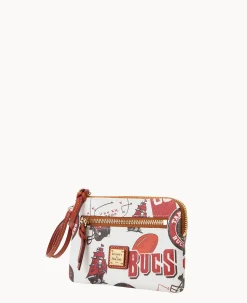 Dooney & Bourke Grab and Go|Wristlets<NFL Zip Around Wristlet Buccaneers