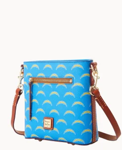 Dooney & Bourke Game Day Ready|Printed Fabric<NFL Small Zip Crossbody CHARGERS