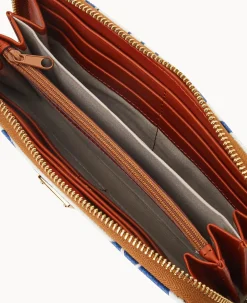 Dooney & Bourke Grab and Go|Wristlets<NFL Large Zip Around Wristlet COLTS
