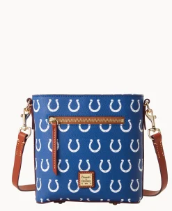 Dooney & Bourke Game Day Ready|Printed Fabric<NFL Small Zip Crossbody COLTS