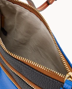 Dooney & Bourke Game Day Ready|Printed Fabric<NFL Triple Zip Crossbody Colts