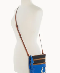 Dooney & Bourke Game Day Ready|Printed Fabric<NFL Triple Zip Crossbody Colts