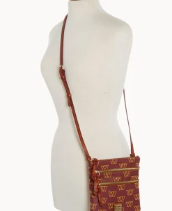 Dooney & Bourke Game Day Ready|Printed Fabric<NFL N S Triple Zip Crossbody Commanders