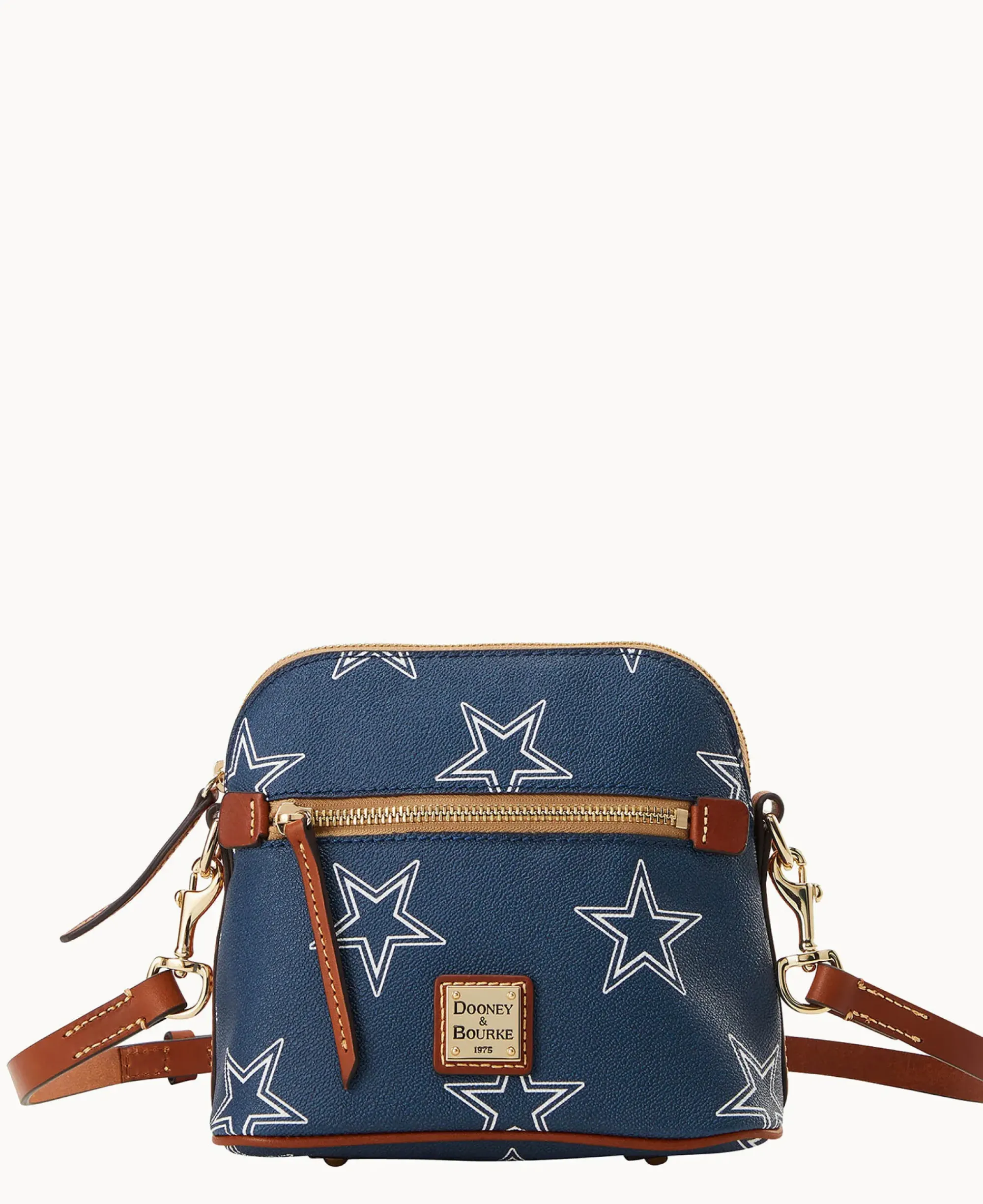 Dooney & Bourke Game Day Ready|Printed Fabric<NFL Domed Crossbody Cowboys