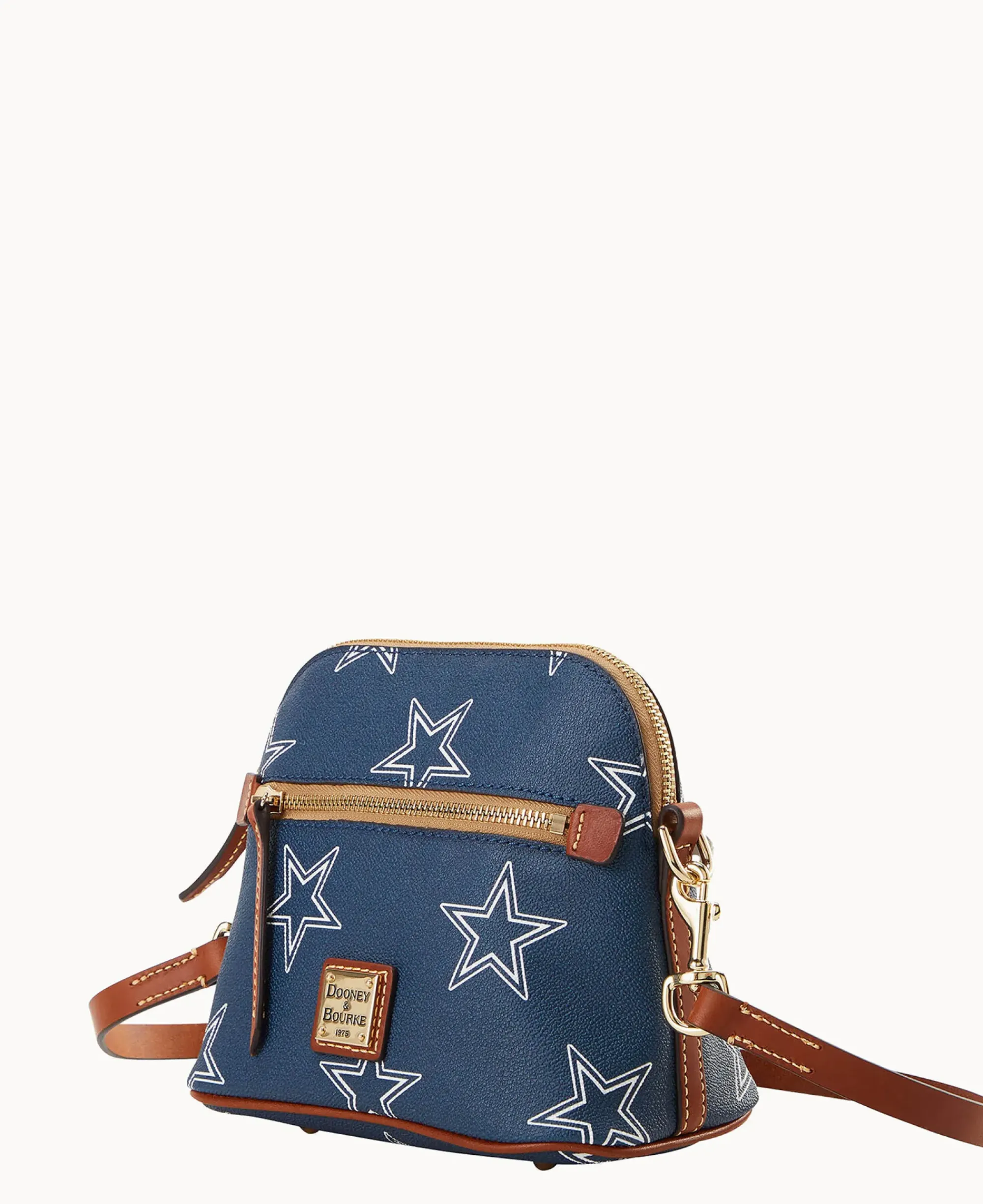 Dooney & Bourke Game Day Ready|Printed Fabric<NFL Domed Crossbody Cowboys