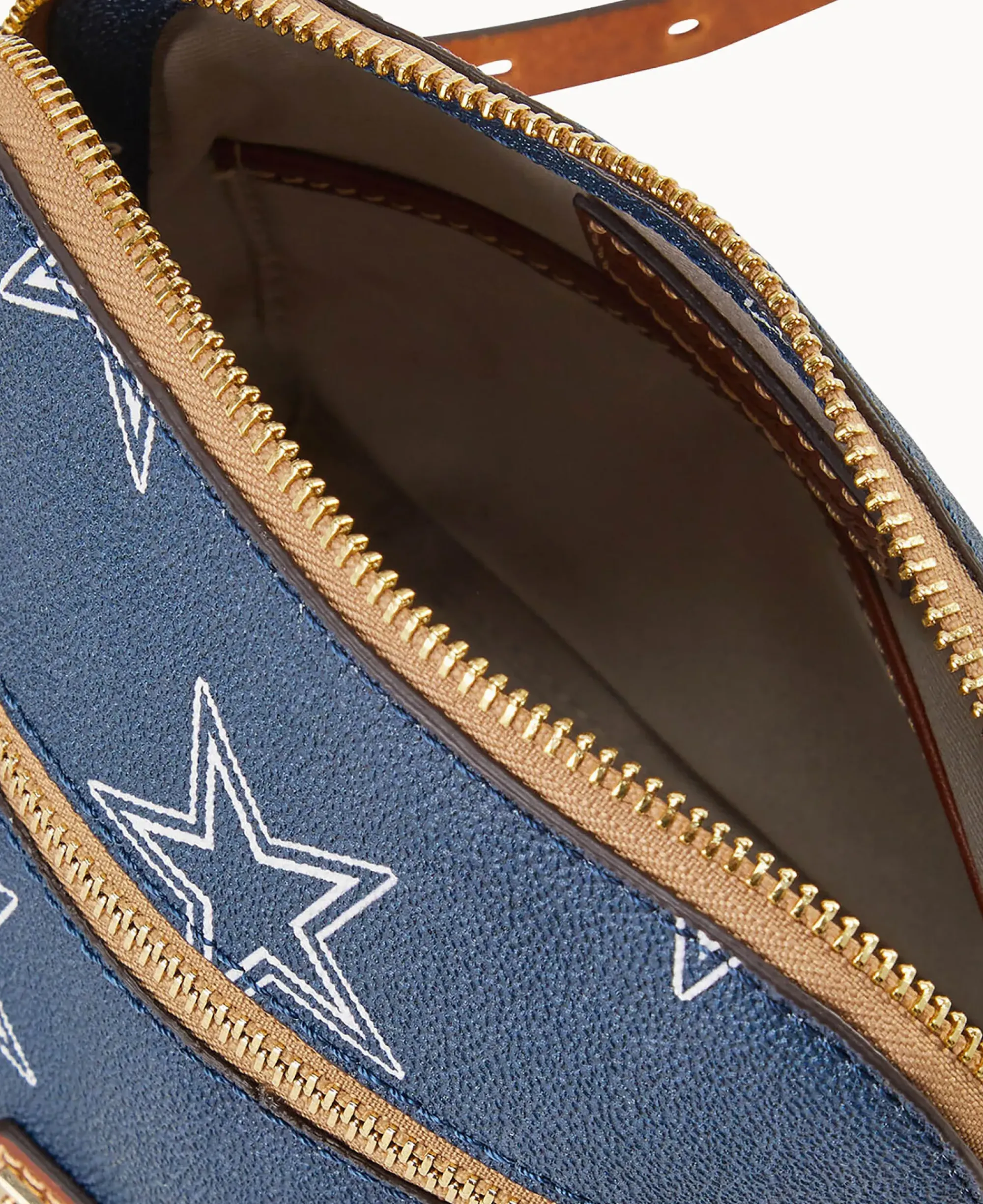 Dooney & Bourke Game Day Ready|Printed Fabric<NFL Domed Crossbody Cowboys