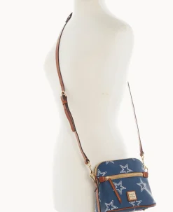 Dooney & Bourke Game Day Ready|Printed Fabric<NFL Domed Crossbody Cowboys