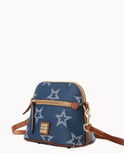 Dooney & Bourke Game Day Ready|Printed Fabric<NFL Domed Crossbody Cowboys