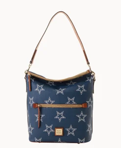 Dooney & Bourke Game Day Ready|Printed Fabric<NFL Large Sac Cowboys