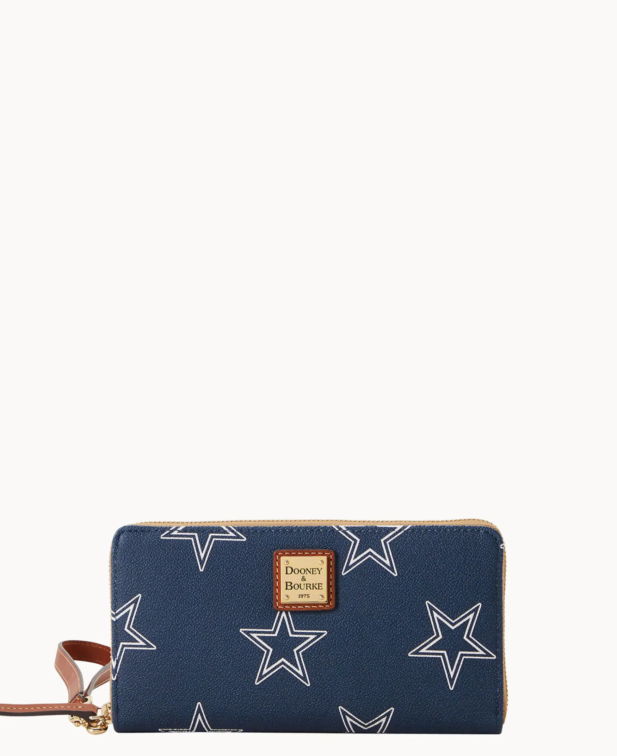 Dooney & Bourke Grab and Go|Wristlets<NFL Large Zip Around Wristlet Cowboys