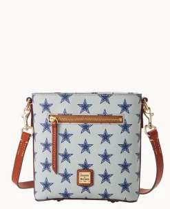 Dooney & Bourke Game Day Ready|Printed Fabric<NFL Small Zip Crossbody COWBOYS