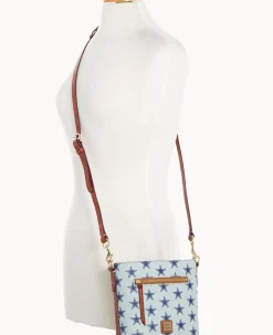 Dooney & Bourke Game Day Ready|Printed Fabric<NFL Small Zip Crossbody COWBOYS
