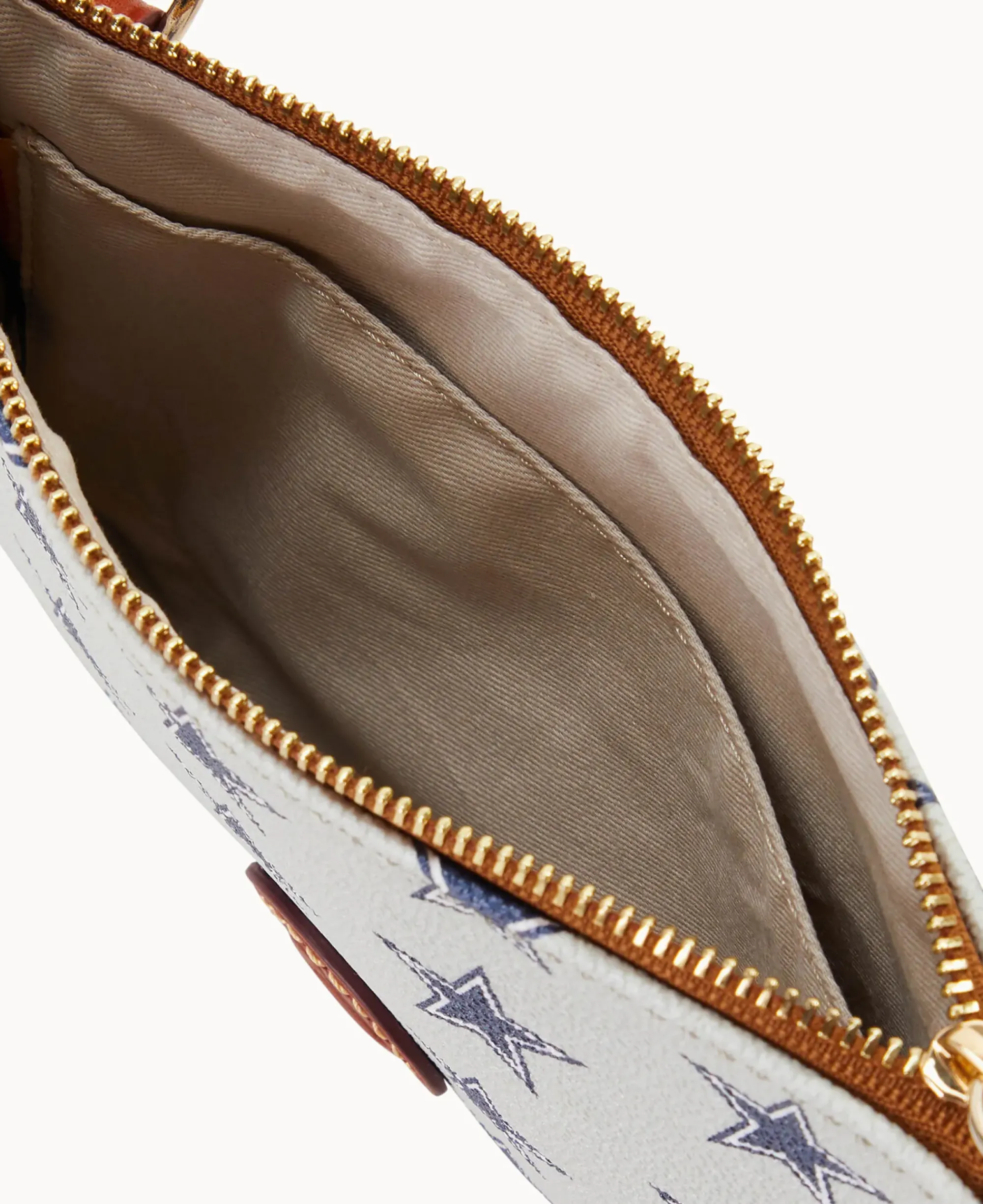 Dooney & Bourke Game Day Ready|Printed Fabric<NFL Top Zip Crossbody Cowboys